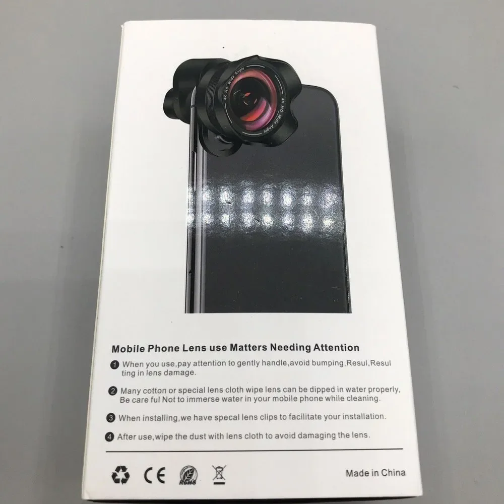 Phone Camera Lens,TODI 4K HD 2 in 1 120degree Wide Angle Lens, 20X Macro Lens,Cl